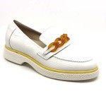 DL Sport mocassin wit leder 5695